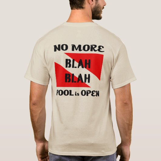Scuba, Bonaire nicht mehr Blah Pool geöffnet! (dif T-Shirt (Rückseite)