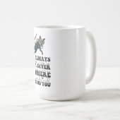 Scuba Cat Diving Blue Wet Suit funny saying Kaffeetasse (VorderseiteRechts)