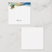 Scuba Cat Diving Blue Wet Suit Mitteilungskarte (Vorne/Hinten)