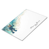 Scuba Cat Diving Blue Wet Suit Notizblock (angewinkelt)