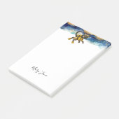 Scuba Cat Diving Blue Wet Suit Post-it Klebezettel (angewinkelt)