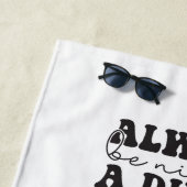 Scuba Cat Diving Blue Wet Suit with your name Strandtuch (Beispiel)