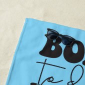 Scuba Cat Diving Blue Wet Suit with your name Strandtuch (Beispiel)