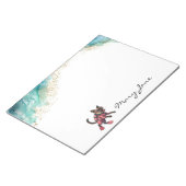 Scuba Cat Diving for Pink Lovers Notizblock (angewinkelt)