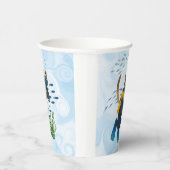 Scuba Cat is diving  Underwater  Pappbecher (Rechts)