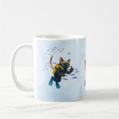Scuba Cat taucht unter Wasser Kaffeetasse (Links)