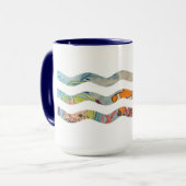 Scuba Cat Waves Tasse (Vorderseite Links)