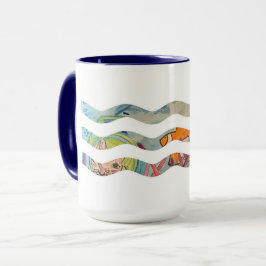 Scuba Cat Waves Tasse