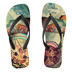 Scuba Cats Flip Flops Badesandalen