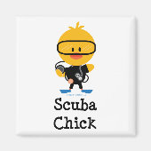 Scuba Chick Magnet (Vorne)