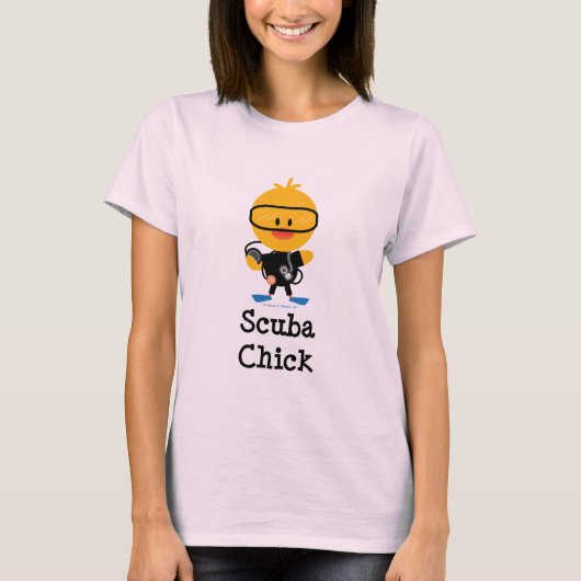 Scuba Chick Ringer T-Shirt (Vorderseite)