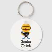 Scuba Chick Schlüsselanhänger (Vorderseite)