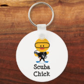 Scuba Chick Schlüsselanhänger (Vorderseite)