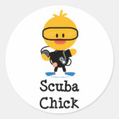 Scuba Chick Stickers (Vorderseite)