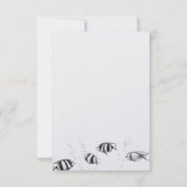 Scuba Couple Food Choice und Song Request RSVP Karte (Rückseite)