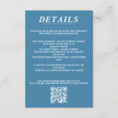 Scuba Couple QR Code und Details Begleitkarte (Vorderseite)