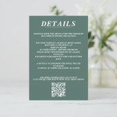 Scuba Couple QR Code und Details Begleitkarte (Stehend Vorderseite)