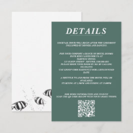 Scuba Couple QR Code und Details Begleitkarte