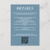 Scuba Couple QR Code und Details Begleitkarte (Vorderseite)