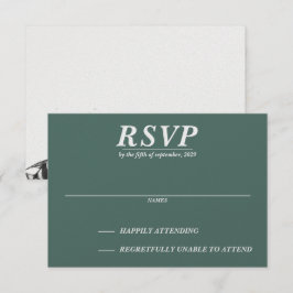 Scuba Couple RSVP Karte