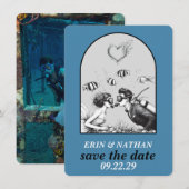 Scuba Couple Save the Date (Vorne/Hinten)