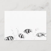 Scuba Couple Wedding Begleitkarte (Rückseite)