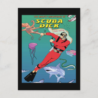 Scuba Dick Postcard Postkarte