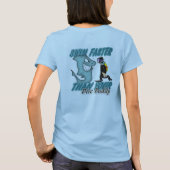 Scuba Dive Buddy Fun Design mit Shark und Scuba D T-Shirt (Rückseite)