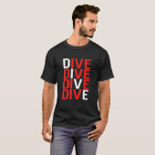 Scuba Dive Down Flag T-Shirt (Vorne ganz)