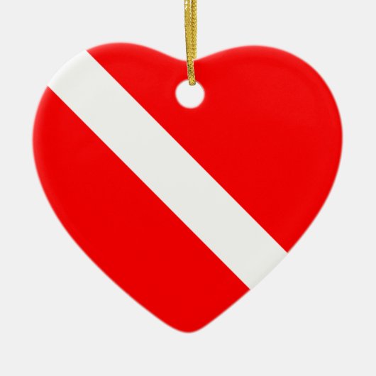 Scuba Dive Flag Ornament (beidseitig) (Vorne)