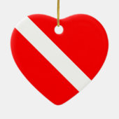 Scuba Dive Flag Ornament (beidseitig) (Hinten)