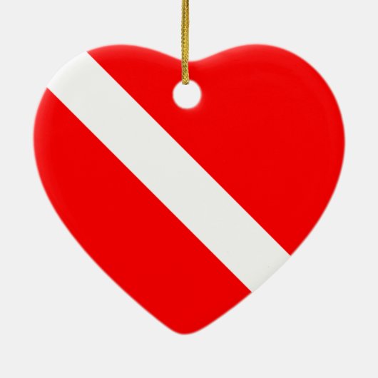 Scuba Dive Flag Ornament (beidseitig) (Hinten)