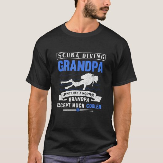 Scuba Dive Großvater Unterwasser S T-Shirt (Vorderseite)