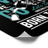 Scuba Dive Unterwasser Lifestyle Geboren Diving Poster (Ecke)