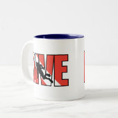 SCUBA Dive Zweifarbige Tasse (Vorderseite Links)