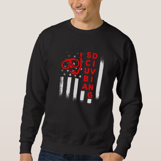 Scuba Diver 6 Sweatshirt (Vorderseite)