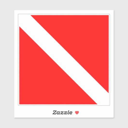 Scuba Diver Aufkleber (Blatt)