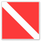 Scuba Diver Aufkleber (Vorderseite)