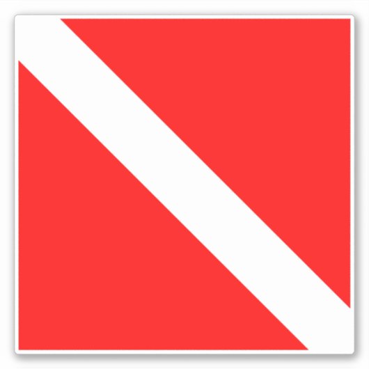 Scuba Diver Aufkleber (Vorderseite)