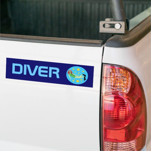 Scuba Diver Autoaufkleber (Auf Lkw)