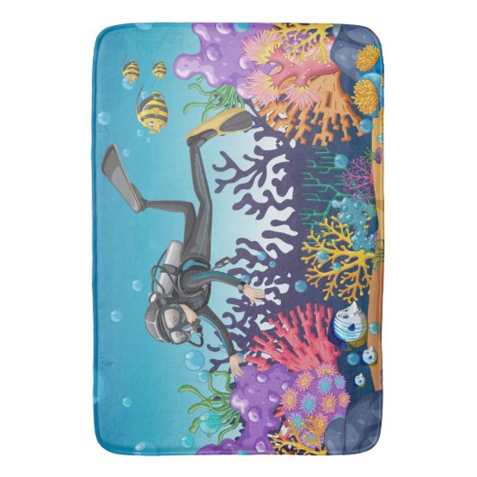 Scuba Diver Bad Matten (Vorderseite Vertikal)