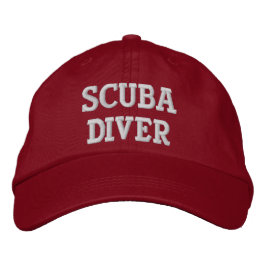 SCUBA DIVER BESTICKTE BASEBALLKAPPE