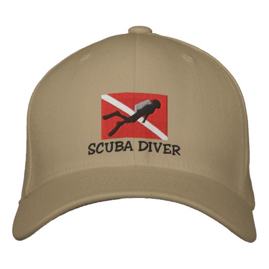 SCUBA Diver bestickte Cap Kappe (Vorderseite)