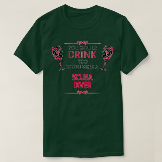 Scuba Diver Birthday Christmas GiftPresent 2 T-Shirt (Design vorne)