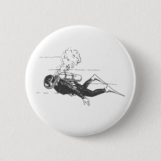 Scuba Diver Button (Vorderseite)