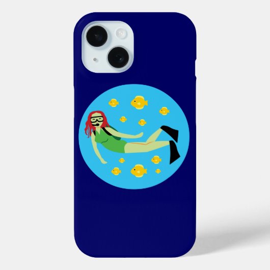 Scuba Diver Case-Mate iPhone Hülle (Rückseite)