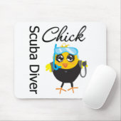 Scuba Diver Chick Mousepad (Mit Mouse)