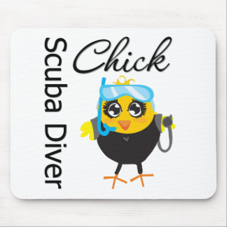 Scuba Diver Chick Mousepad