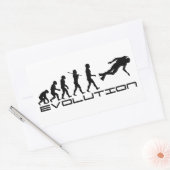 Scuba Diver Diver Water Sport Evolution Art Rechteckiger Aufkleber (Umschlag)