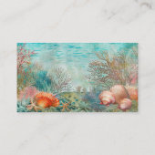 Scuba Diver Diving underwater Visitenkarte (Rückseite)